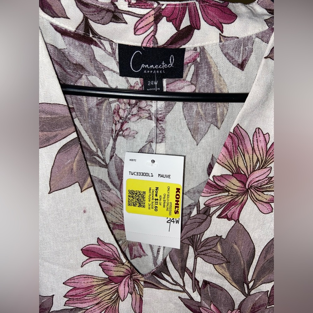 Connected Apparel sleeveless floral print dress